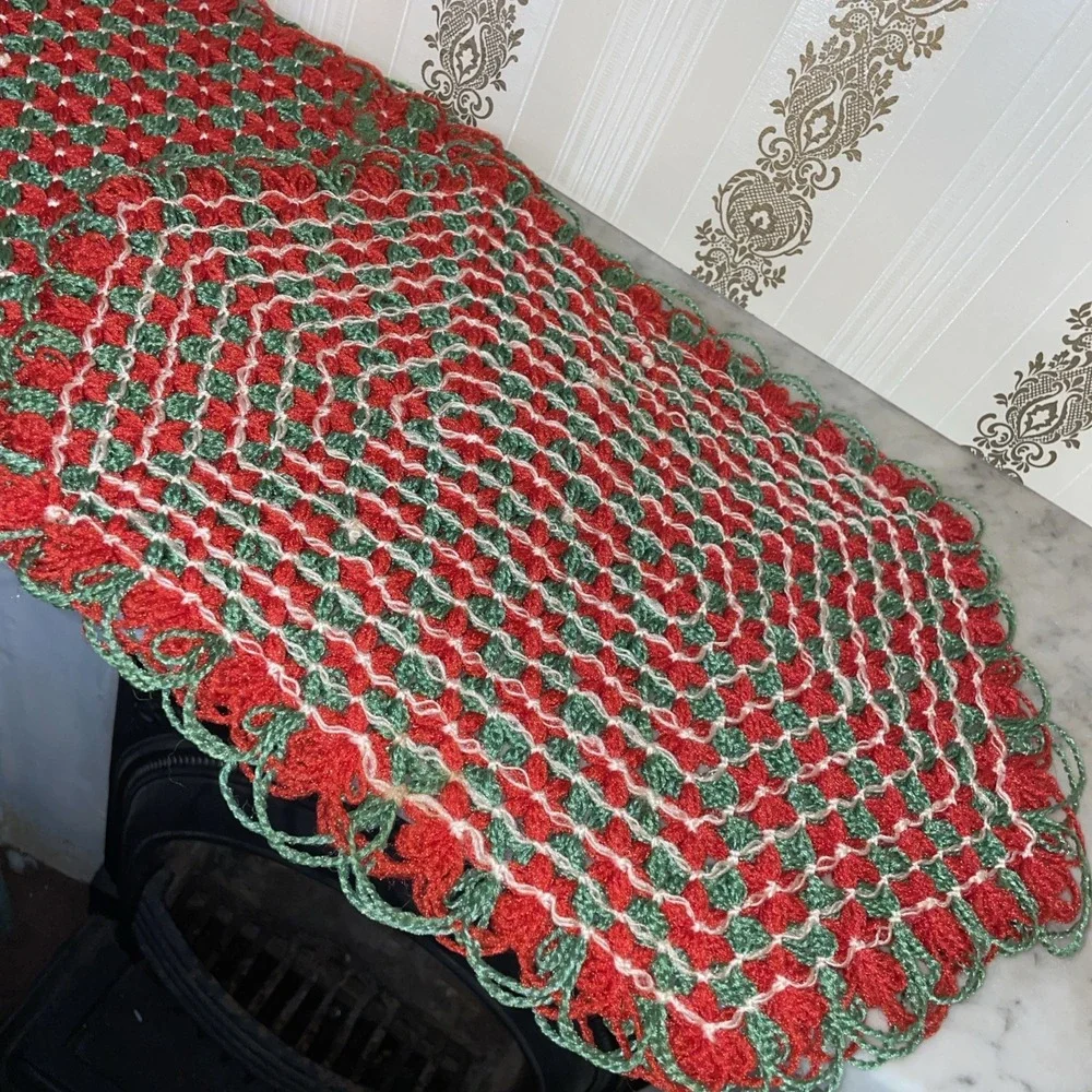 Matching Christmas Placemats Lap Loom | Poinsetta 17